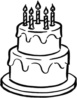 Illustration of a birthday cake