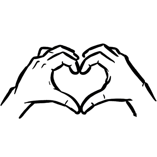 Hands making a heart shape